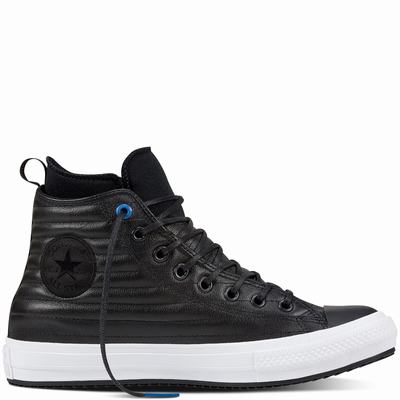 Converse Chuck Taylor All Star Waterproof Boot High Tops Womens - Black/Blue/White Shoes (743TKQHZ)